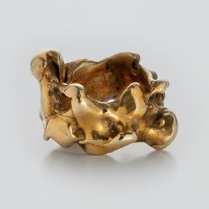 Chunky Wabi Sabi Ring in Bronze