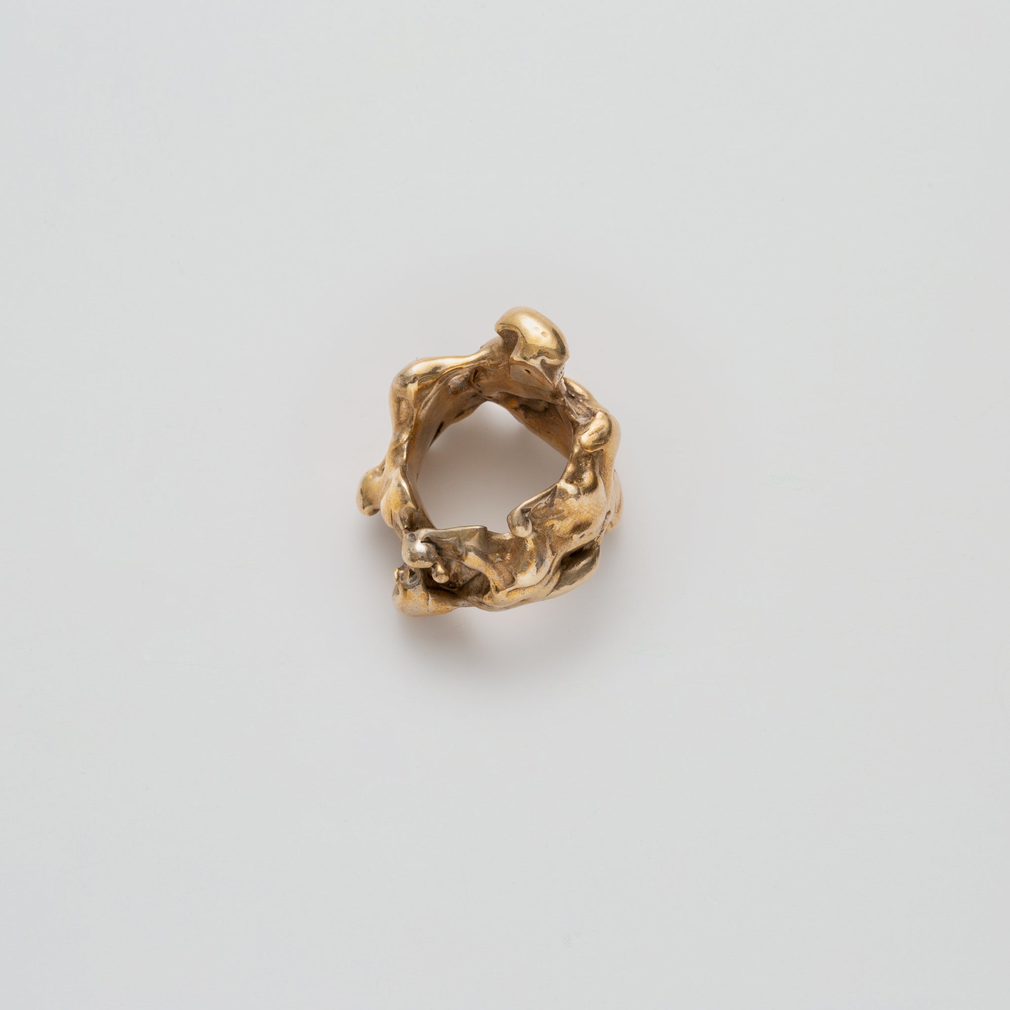Chunky Wabi Sabi Ring in Bronze