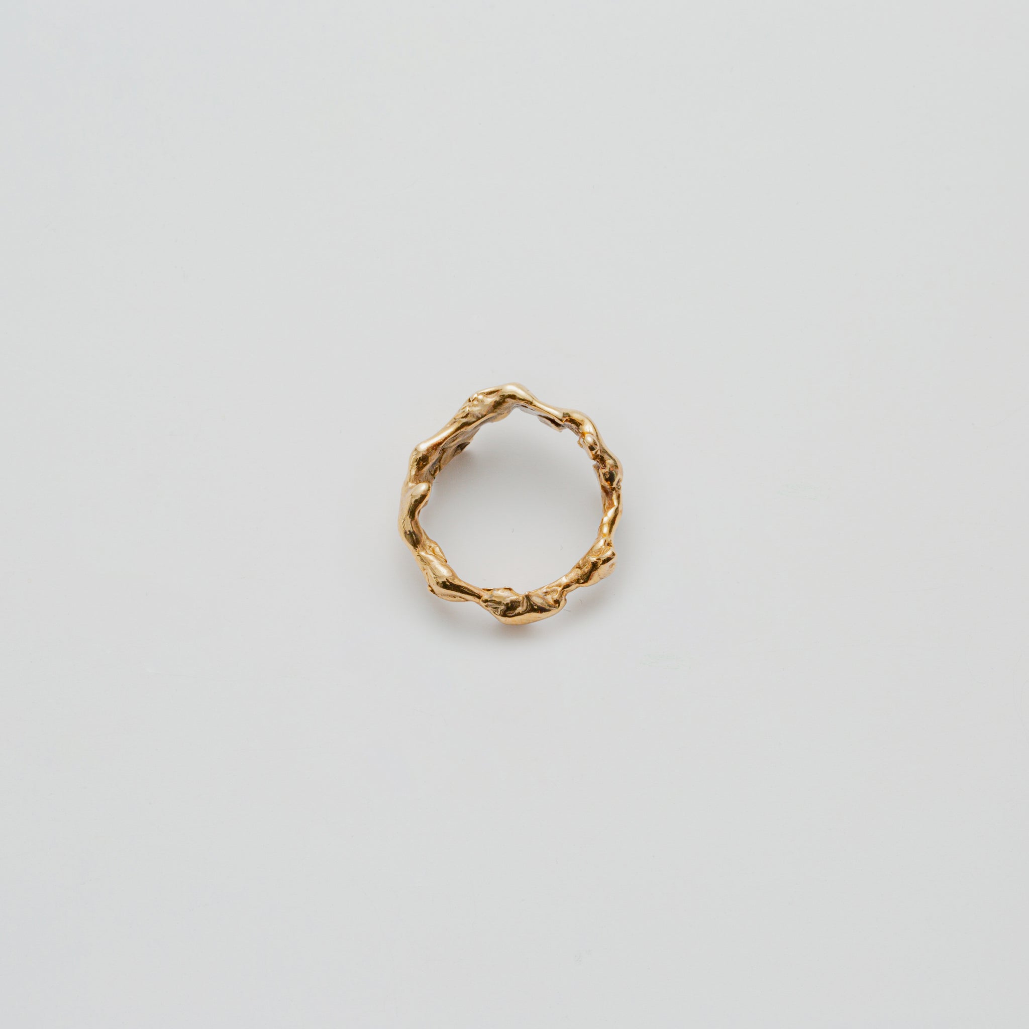 Thin Wabi Sabi Ring in Bronze